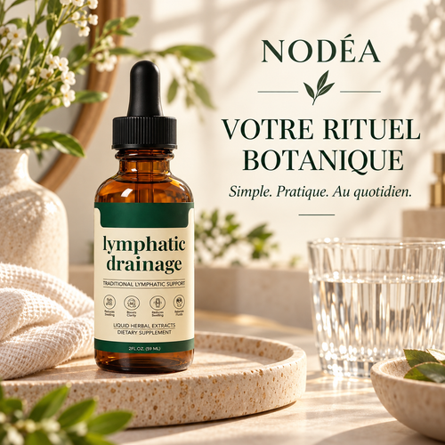 Flacon original NODÉA dans une routine botanique